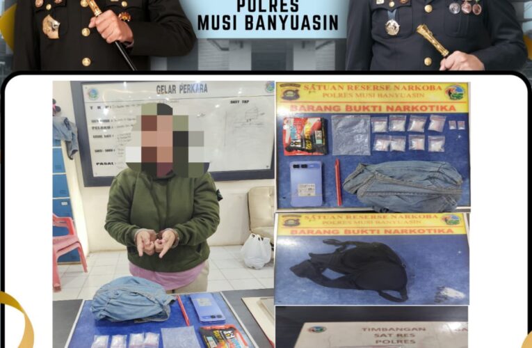Gerebek Dua Lokasi, Satres Narkoba Polres Muba Amankan Puluhan Paket Sabu dan Pil Ekstasi Logo Stroberi