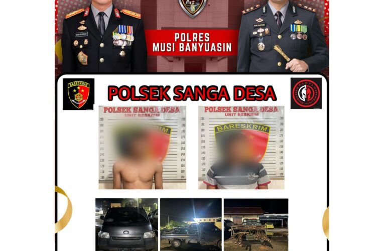 Bawa Puluhan Pipa Curian Pakai Pick-Up, Dua Pria di Sanga Desa Diringkus Polisi