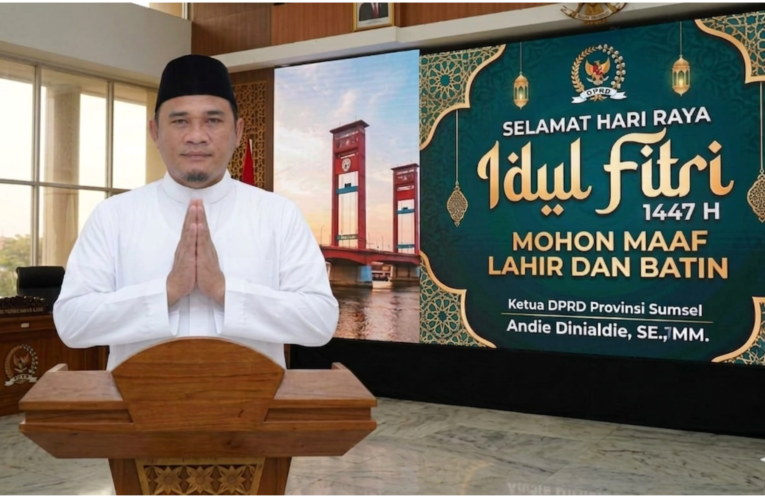 Refleksi Idul Fitri 1447 H, Ketua DPRD Sumsel Ajak Masyarakat Transformasikan Nilai Ramadan untuk Kemajuan Daerah