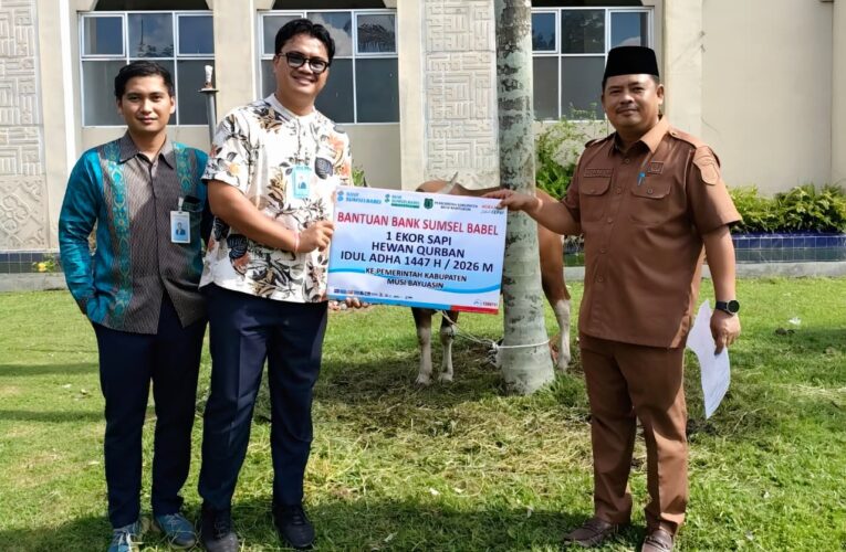 Terima Hewan Kurban dari Bank Sumsel Babel, Wabup Muba Apresiasi Kepekaan Sosial BSB
