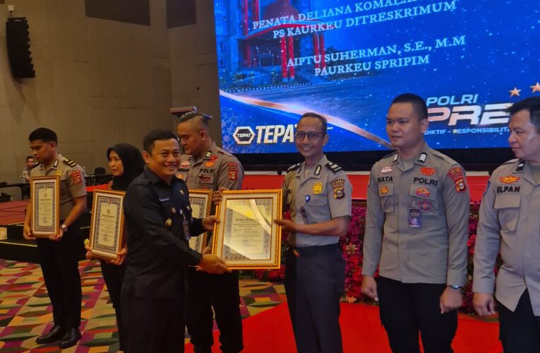 Kelola Anggaran Sempurna, Kasi Keuangan Polres Muba Terima Penghargaan dari Kapolri