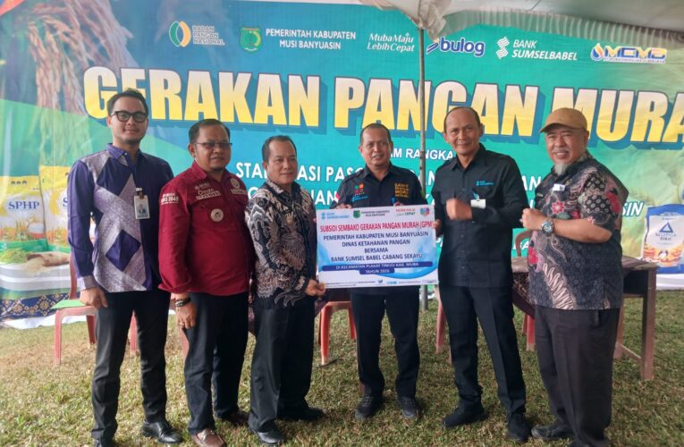 Bank Sumsel Babel Sekayu Salurkan Subsidi CSR dalam Gerakan Pangan Murah di Plakat Tinggi