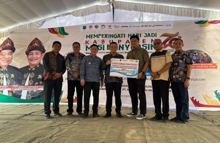 Rangkul Warga Lais di Tengah Kemarau, Bank Sumsel Babel dan Pemkab Muba Gelar Pasar Murah