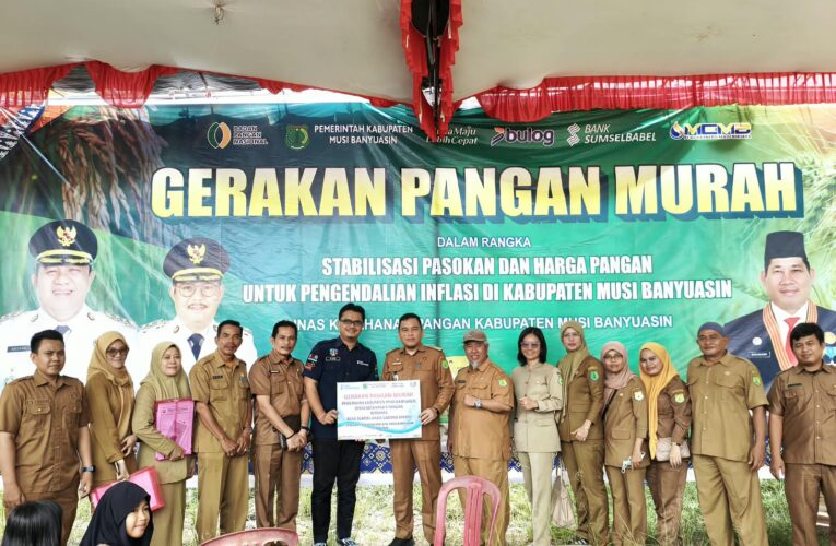 Dukung Pengendalian Inflasi, Bank Sumsel Babel Hadir dalam Gerakan Pangan Murah di Jirak Jaya